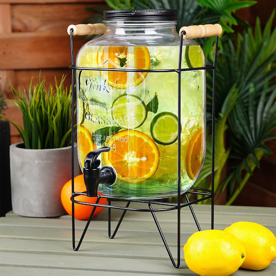 Vilde Glass Beverage Dispenser with Spigot 5.5lt
