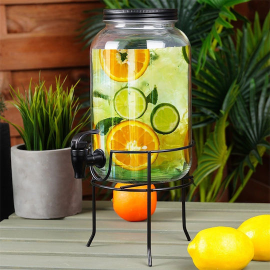 Vilde Glass Beverage Dispenser with Spigot 3.2lt