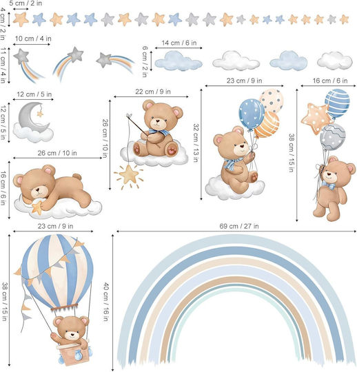 Kinder Wandsticker Dekorative Wandsticker Decalmile