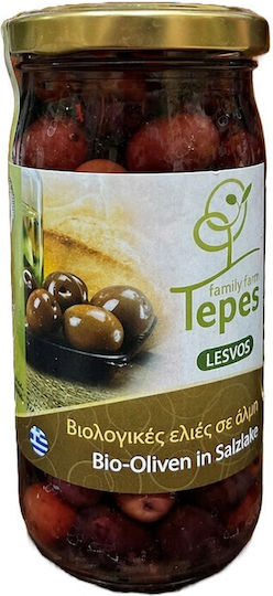 Tepes Family Farm Bio Schwarze Oliven in Lake 220gr