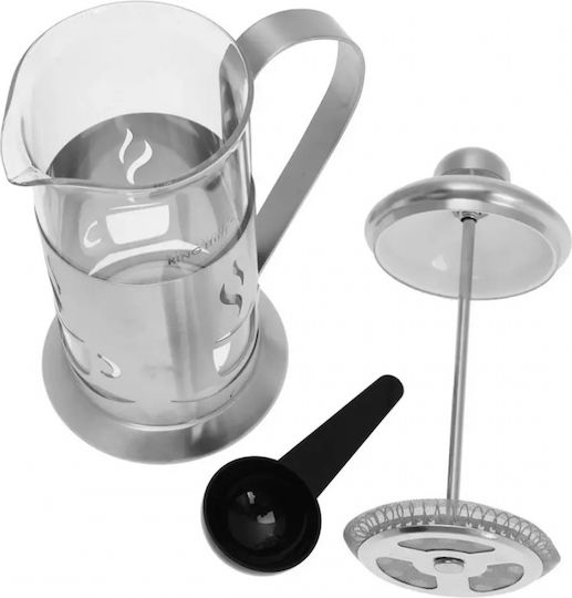 KING Hoff Manual Filter Coffee Maker Stainless Steel Silver 350ml