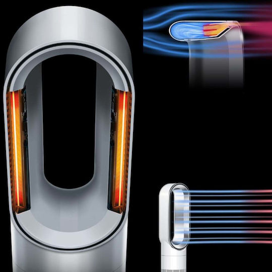Dyson Hot+Cool HF1 Κεραμικό Αερόθερμο Δωματίου Δαπέδου Λευκό 2250W