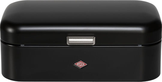 Wesco Metallische Brotkasten Schwarz 22x17cm