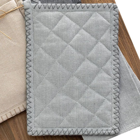 Palamaiki Mi1300 Fabric Gray Pot Holder 2 Pieces