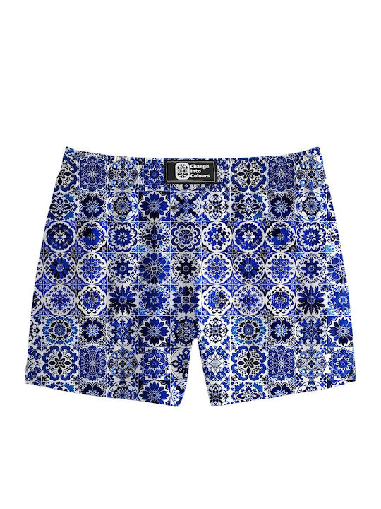 Herren-Bademode Kurze Hosen Blau