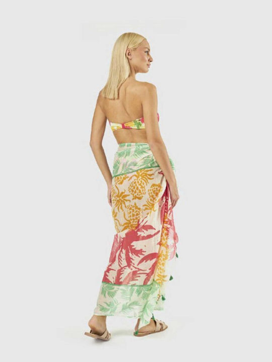 Γυναικείο Παρεό Verde 180x90cm Tropical 08-0000210-multi Πολυχρωμο