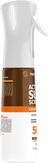 Frezyderm Active Αντηλιακή Κρέμα Προσώπου & Σώματος SPF50+ με Χρώμα σε Spray 275ml