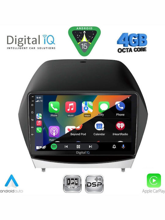 Digital IQ Car Audio System for Hyundai iX35 2010-2015 (Bluetooth/USB/WiFi/GPS/Apple CarPlay/Android Auto) with 10" Touch Screen