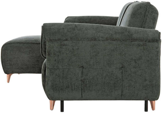 Corner Sofa Bed Green 300x145x80cm