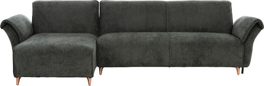 Mailo Corner Sofa Bed with Reversible Angle Green 300x145x80cm