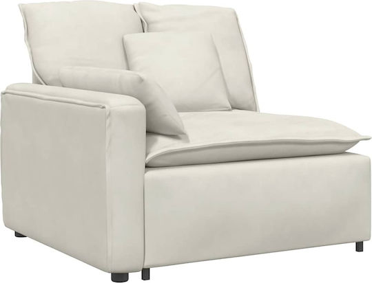 Doppelsitzer Samt Sofa Beige 224x105x64cm