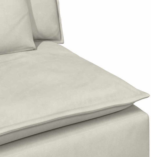 Doppelsitzer Samt Sofa Beige 224x105x64cm