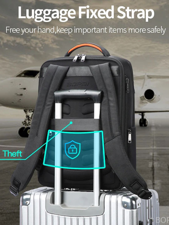 Bopai Waterproof Laptop Backpack 15.6" with USB Port in Black Colour 61-122701-BLACK