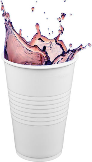 PartyPro Wiederverwendbares Kunststoff-Glas Weiß 200ml 100 Stück