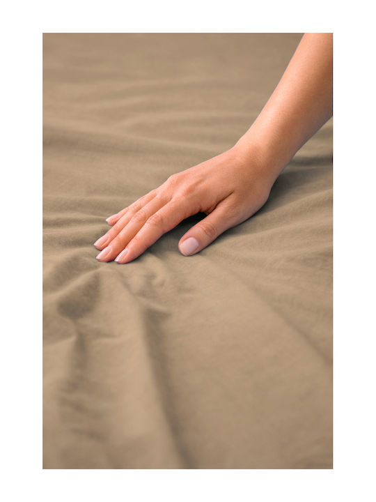 Fan Europe Bettlaken Einzel 140x200cm Dunkelbeige