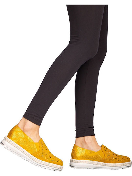 Damen Oxfords in Gelbe Farbe
