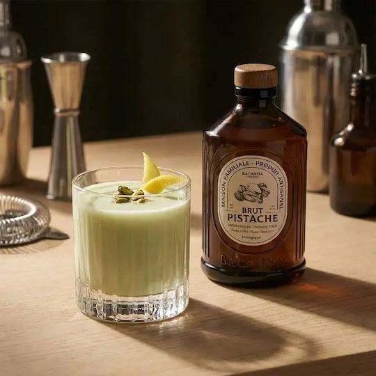 Bacanha Organic Pistachio Flavor Syrup 400 Ml Coffee Lemonade Cocktails