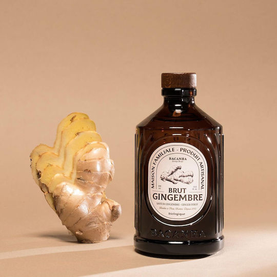 Bacanha Органичен Сироп Джинджифил Вкус 400 Мл Кафе Чай Коктейли