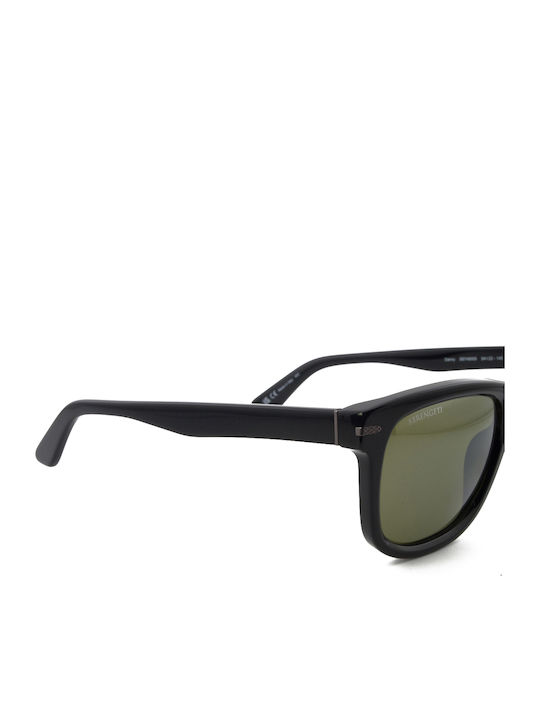 Serengeti Unisex Γυαλιά Ηλίου με Μαύρο Κοκκάλινο Σκελετό και Μαύρο Polarized Φακό SS745005