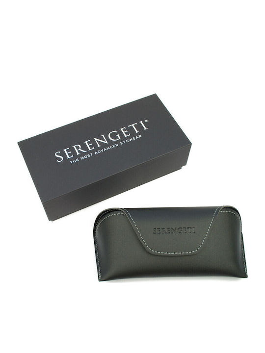 Serengeti Unisex Γυαλιά Ηλίου με Μαύρο Κοκκάλινο Σκελετό και Μαύρο Polarized Φακό SS745005