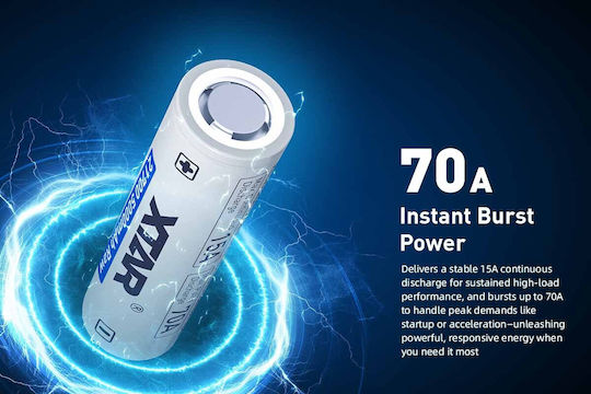 XTAR Rechargeable Battery 21700 Li-ion 5000mAh 3.6V