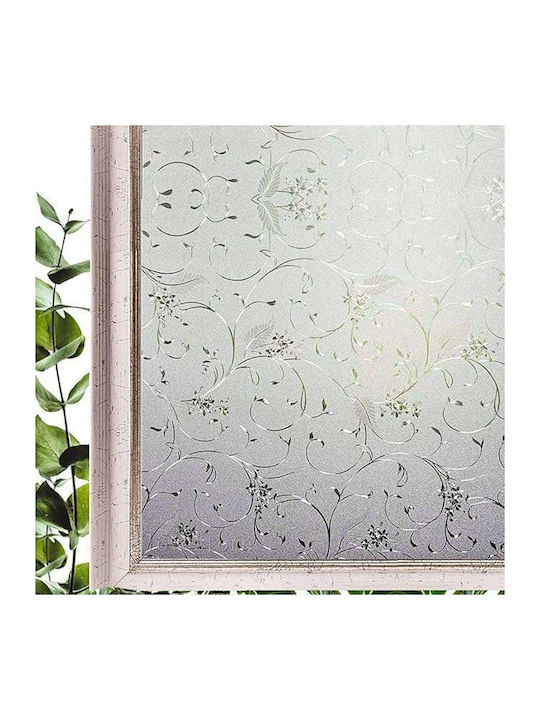 Opaque Self-adhesive Window Film Climbing Vine Pattern 90 X 200 Cm