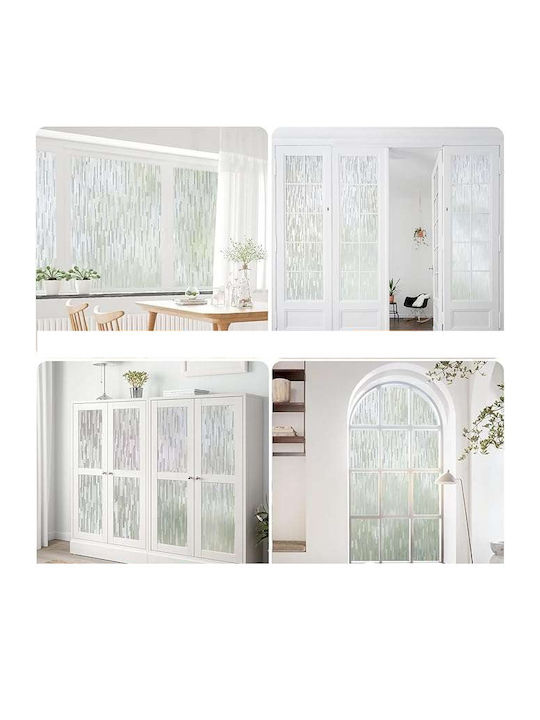 Selbstklebende Glänzende Gestreifte Fenstertapete 90 X 300 Cm