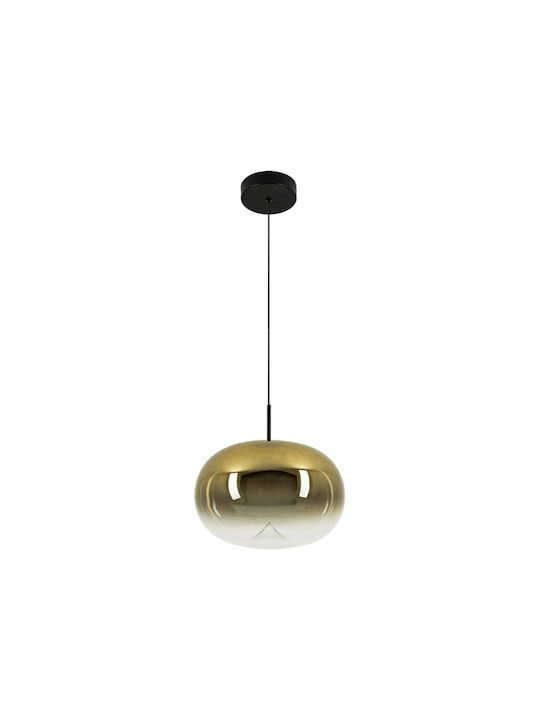 Zambelis Lights Zambelis Lights Gold LED Ceiling Light with Warm White Light 28x28cm