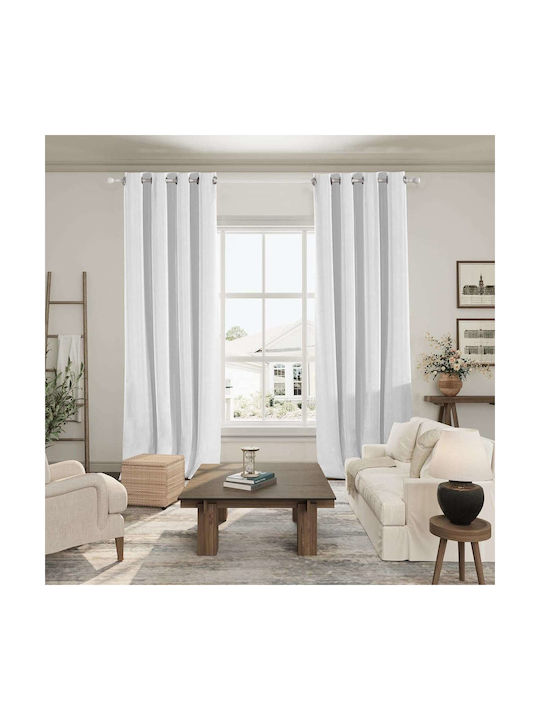 Verdunkelungsvorhänge Set mit Grommets Beige 140x260cm