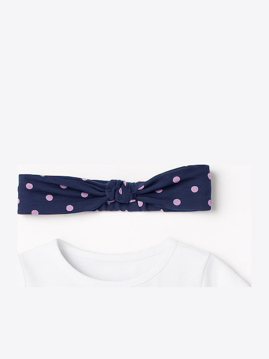 Детска Рокля Обикновени Navy White
