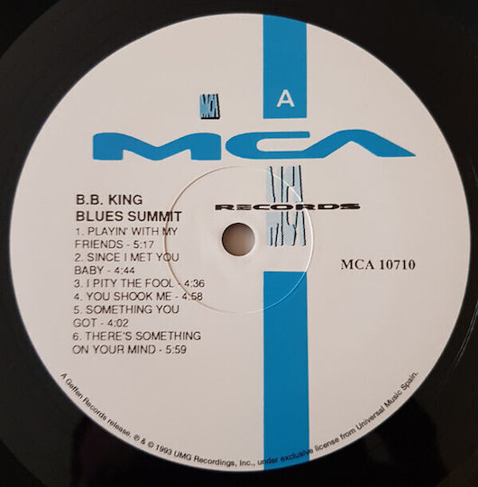B.b King Blues Summit Vinyl