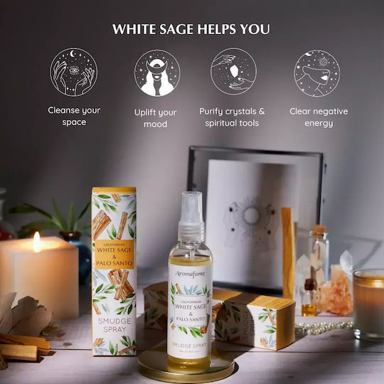 Aromatic Spray Energy Space Cleansing Aura Sage & Palo Santo 100ml