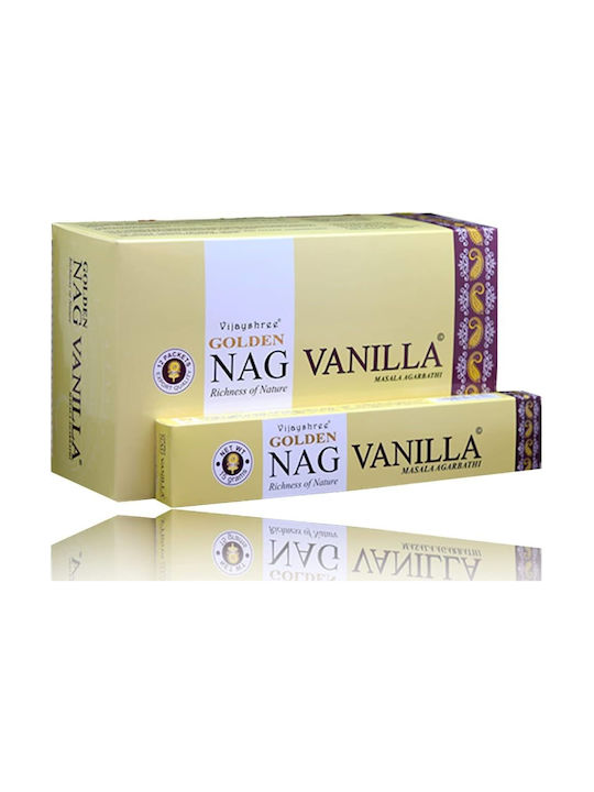 Golden Nag Vanille Raumdüfte Sticks 15gr/15 Stück Vijayshree