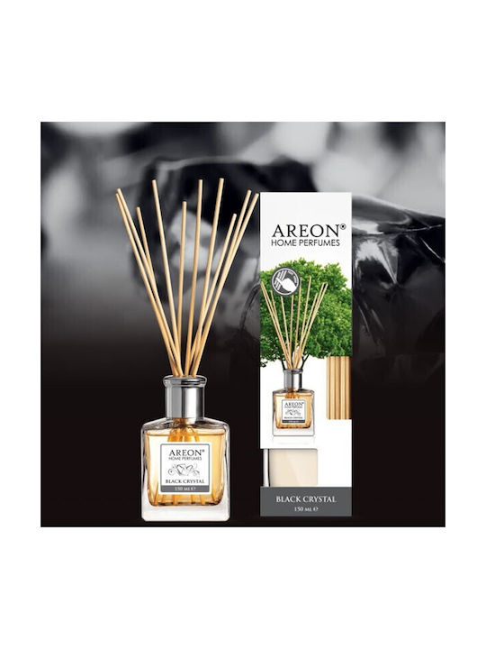 Difuzor de parfum pentru cameră Areon Home Perfumes, bețe parfumate Black Crystal, 150ml