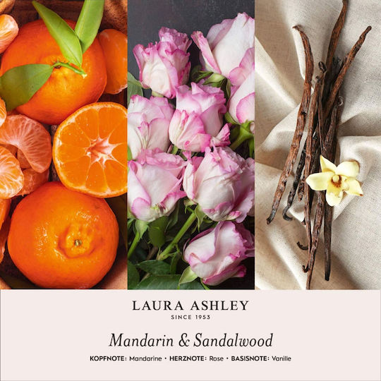 Gips-Αρωmatischer Raumduft Ätherisches Öl Mandarin & Sandelholz 200g Laura Ashley A2574 00055845