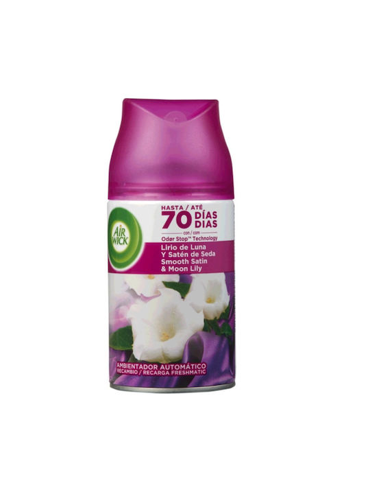 Airwick Nachfüllpack für Sprühgerät Ersatz Freshmatic mit Duft Glatter Satin & Mondlilie 250ml