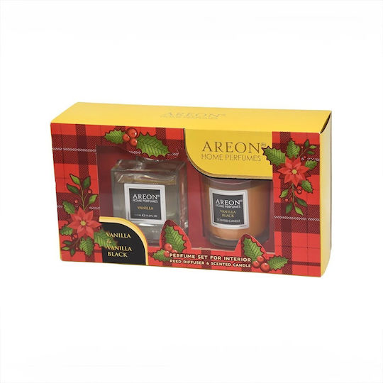 Set Home Perfume 150ml Vanilla + Black Vanilla Candle