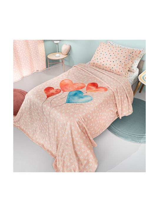 Guy Laroche Κουβέρτα Fleece Amore Πολύχρωμη 220x160εκ.