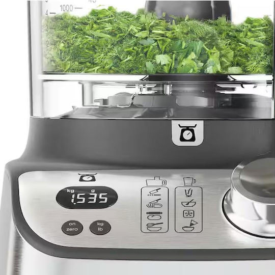 Kenwood 0W22011054 Мултифункционален хранителен процесор 1000W с Купа 3лт и Кана Блендер Сив