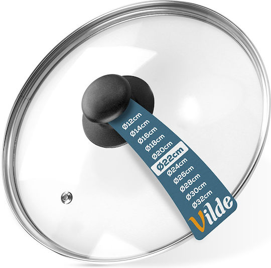 Vilde Καπάκι για Κατσαρόλα Γυάλινο 22cm