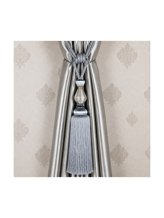 My Home Luxury Classic Δέστρα Κορδόνι από Μέταλλο Silver