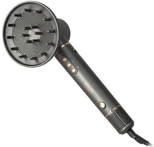 Adler Styler Electric Hair Brush with Air for Hair Straightening and Curls 1400W