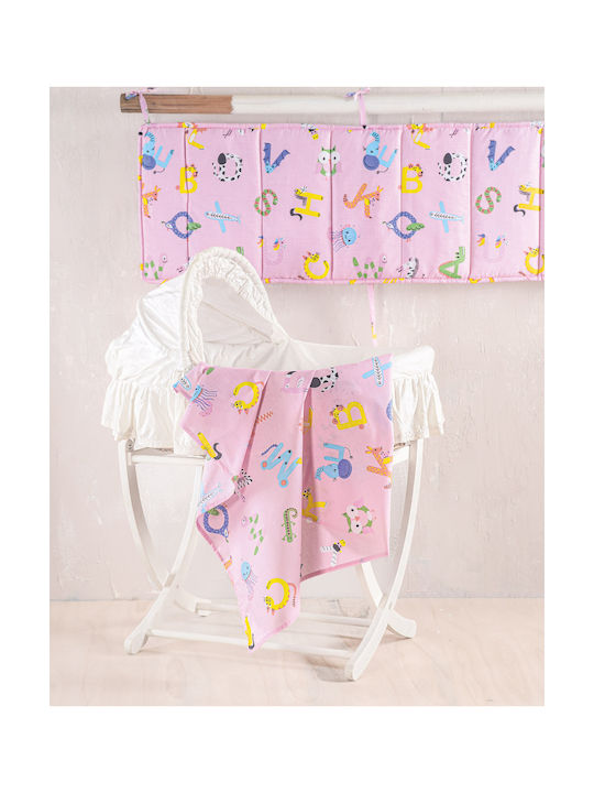 Rythmos Baby Duvet Cover Set with Pillowcase Pink 110x160cm