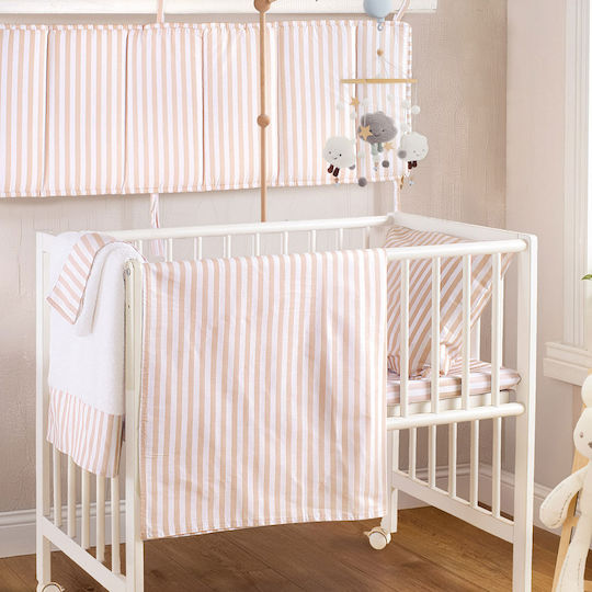 Rythmos Set Baby Duvet Cover with Pillowcase Eloise Beige 110x160cm
