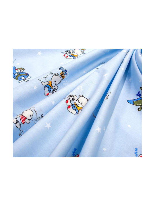 Dimcol Baby Duvet Cover Bear's Playtime 591 Sky Blue 120x160cm