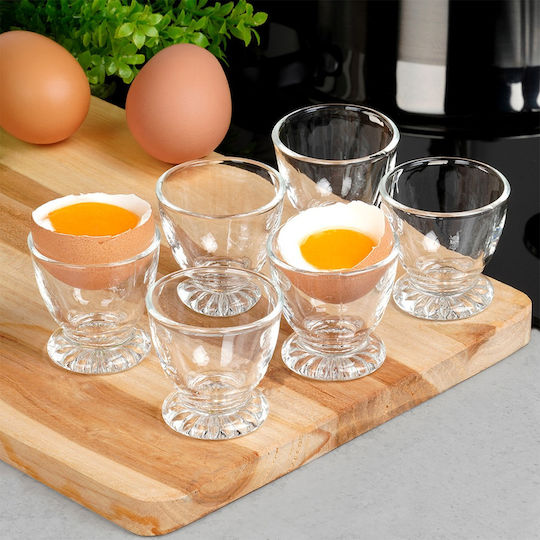 Orion Чаша за яйца Стъкло Прозрачна 6pcs