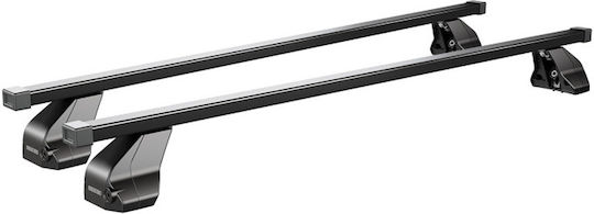 Menabo Complete Set Car Roof Bars Iron Omega L 130 Cm Black Citroen Nemo 2008>-2 Pcs 10660 Mb+12680 Mb Mp.ci.12680/mb-omgb-19