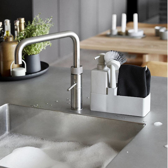 Zone Denmark Βάση οργάνωσης νεροχύτη από Πλαστικό Warm Grey 22x6.7x19cm