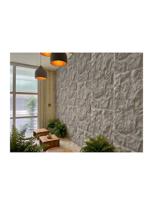 Panouri Decorative 3D Cu Adeziv Gri 60x120cm