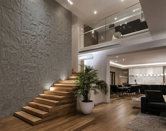 3D Стенен Панел С Лепило Сив 60x120см
